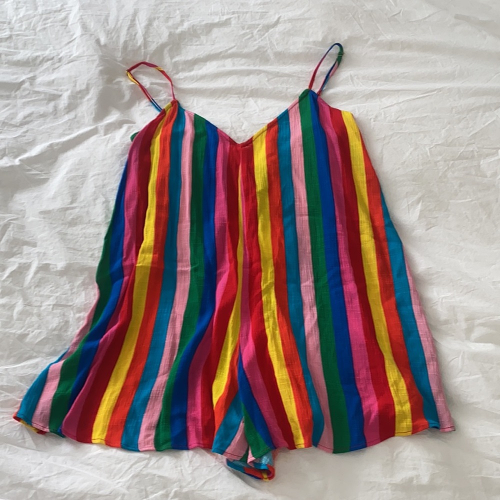 Mumu Rascal Romper Tulum Stripe